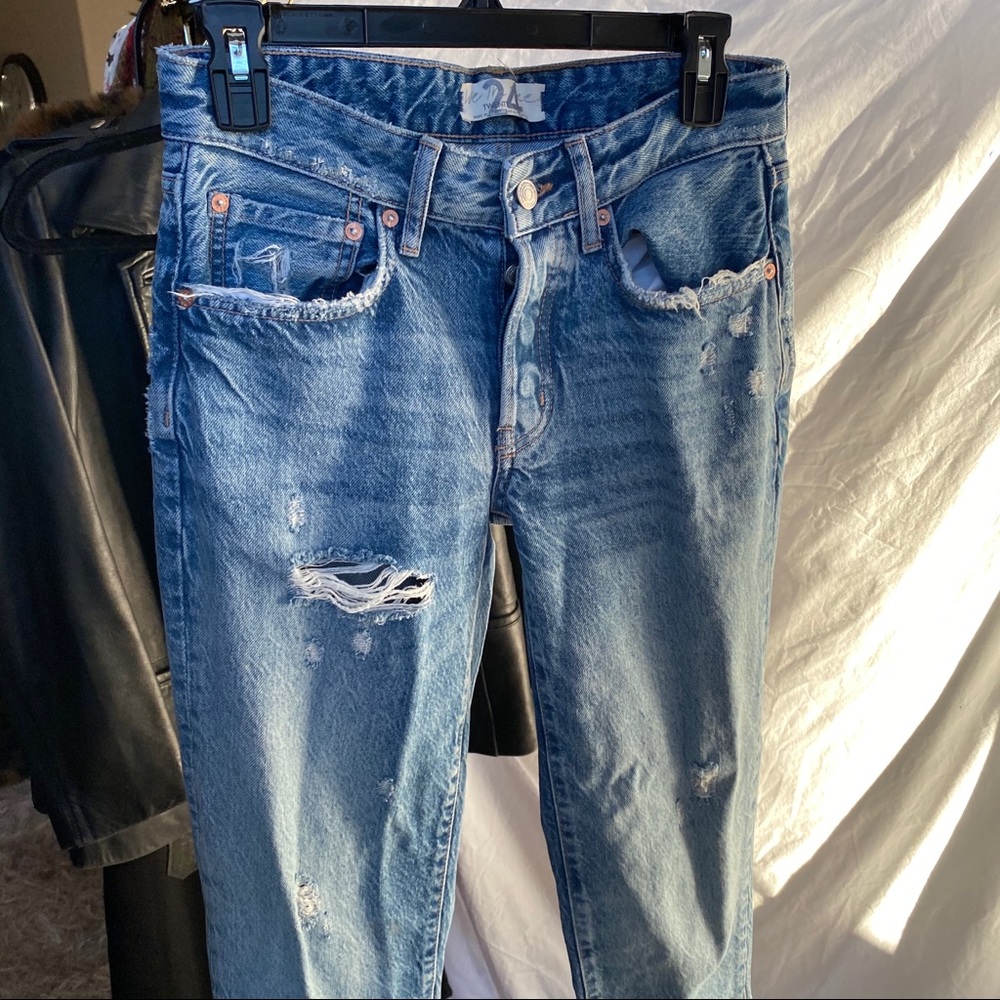 Distressed Free People Jeans